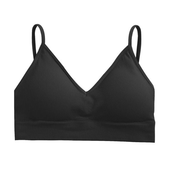 Braletka prążkowana elastyczna na co dzień Fatlinda. Białe biustonosze Intica, bez wzorów, prążkowane. Za 59.00 zł.