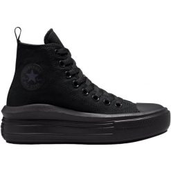 Trampki damskie Converse Chuck Taylor All Star Move Platform. Czarne trampki damskie Converse, bez wzorów, z materiału, bez zapięcia. Za 490.00 zł.