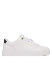 Tommy Hilfiger Sneakersy Th Chic Sneaker FW0FW09105 Biały. Białe obuwie sportowe damskie Tommy Hilfiger, ze skóry, bez zapięcia. Za 409.99 zł.