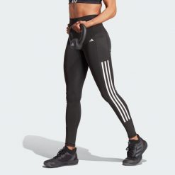 Legginsy Optime 3-Stripes Full-Length. Czarne legginsy damskie Adidas, xs, bez wzorów, z materiału. Za 279.00 zł.