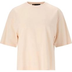 T-shirt damski Athlecia London. Brązowe t-shirty damskie Athlecia, bez wzorów, z bawełny, bez kołnierzyka. Za 54.90 zł.