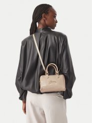 Guess Torebka J6BZ09 W3976 Beżowy. Brązowe kuferki damskie Guess, z aplikacjami, ze skóry, bez dodatków. Za 234.99 zł.