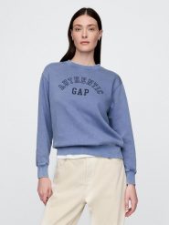 GAP Bluza w kolorze niebieskim rozmiar: M. Niebieskie bluzy damskie GAP, m, bez wzorów, bez kaptura. Za 149.31 zł.