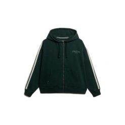 Bluza damska z kapturem Superdry Athletic Essentials. Zielone bluzy damskie Superdry, bez wzorów, z kapturem. Za 316.50 zł.