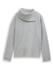 Tom Tailor Bluza w kolorze jasnoszarym rozmiar: XS. Szare bluzy damskie Tom Tailor, xs, bez wzorów, bez kaptura. Za 124.95 zł.
