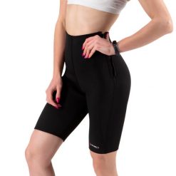Spodenki neoprenowe damskie HMS SND1400 szorty wyszczuplające treningowe. Czarne spodenki sportowe damskie HMS, xl, bez wzorów, z neoprenu. Za 71.29 zł.