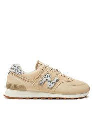 New Balance Sneakersy WL574IH2 Beżowy. Brązowe obuwie sportowe damskie New Balance, ze skóry, bez zapięcia. Za 399.99 zł.
