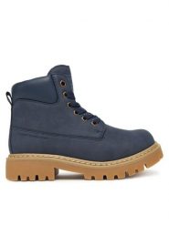 Tommy Hilfiger Trapery T3X5-34125-1269 S Granatowy. Niebieskie buty zimowe chłopięce Tommy Hilfiger, ze skóry, bez zapięcia. Za 369.99 zł.