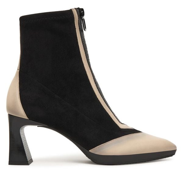 Botki Hispanitas. Czarne botki damskie Hispanitas, bez obcasa, na słupku, bez zapięcia. Za 629.99 zł.