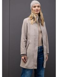 Cecil Płaszcz przejściowy w kolorze szarym rozmiar: 44. Szare płaszcze damskie Cecil, bez wzorów, bez kaptura. Za 345.36 zł.