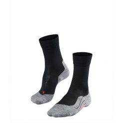 Skarpetki damskie Falke TK5. Czarne skarpetki damskie Falke, bez wzorów, z materiału. Za 160.00 zł.