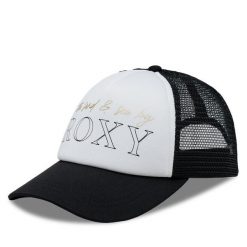 Czapka z daszkiem Roxy. Czarne czapki z daszkiem damskie Roxy, bez wzorów. Za 99.99 zł.