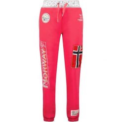 Spodnie treningowe damskie Geographical Norway Myer. Czerwone spodnie dresowe damskie Geographical Norway, l, bez wzorów, z bawełny. Za 155.00 zł.