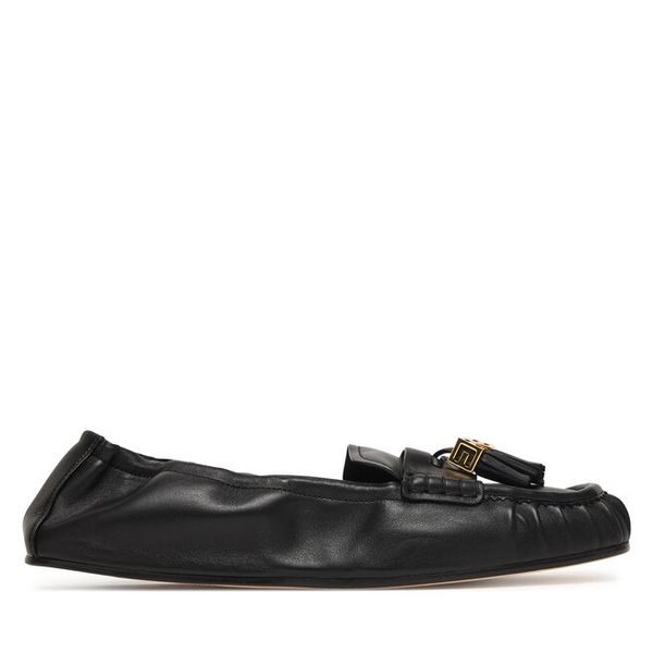 Mokasyny Elisabetta Franchi. Czarne mokasyny damskie Elisabetta Franchi, bez obcasa. Za 1,581.99 zł.
