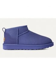 UGG Skórzane botki "Classic Ultra Mini" w kolorze fioletowym rozmiar: 38. Różowe botki damskie Ugg, z wełny, bez obcasa, bez zapięcia. Za 592.99 zł.