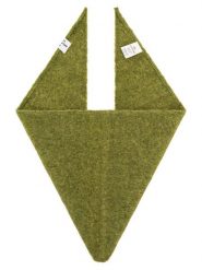 Zwillingsherz Chusta trójkątna "Uni " w kolorze zielonym - 100 x 36 cm rozmiar: onesize. Zielone chusty damskie Zwillingsherz, bez wzorów, z materiału. Za 69.95 zł.