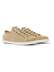 Camper Skórzane sneakersy w kolorze beżowym rozmiar: 35. Brązowe obuwie sportowe damskie Camper, bez zapięcia. Za 202.03 zł.