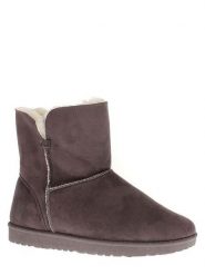 ISLAND BOOT Botki zimowe "Chloe" w kolorze antracytowym rozmiar: 37. Czarne botki damskie Island Boot, na zimę, z materiału, bez obcasa, bez zapięcia. Za 149.66 zł.