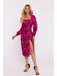 Made of emotion Sukienka w kolorze różowo-czarnym rozmiar: L. Czarne sukienki damskie Made Of Emotion, bez wzorów, bez ramiączek. Za 154.99 zł.