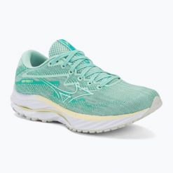 Buty do biegania damskie Mizuno Wave Rider 27. Niebieskie obuwie sportowe damskie Mizuno, bez zapięcia, do biegania, mizuno wave. Za 489.99 zł.