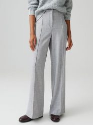 OPUS Spodnie "Maiga" w kolorze szarym rozmiar: 42. Szare spodnie materiałowe damskie Opus, bez wzorów, z materiału. Za 173.99 zł.