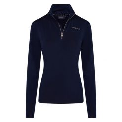 Damska koszulka do jazdy konnej HV Polo Lumi. Niebieskie koszulki damskie HV POLO, bez wzorów, bez kołnierzyka, bez ramiączek. Za 271.50 zł.