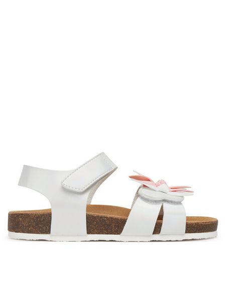 Primigi Sandały 7934700 M Biały. Białe sandały dziewczęce Primigi, ze skóry, bez obcasa, bez zapięcia. Za 229.99 zł.