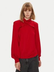 Gestuz Bluzka Soffi 10909455 Czerwony Regular Fit. Czerwone bluzki damskie Gestuz, s, bez wzorów, z wiskozy, bez kołnierzyka, bez ramiączek. Za 419.99 zł.