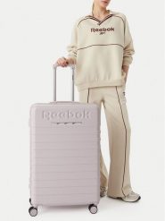 Reebok Walizka duża CWBEO-RBK-MS-002-L Fioletowy jasny. Fioletowe walizki Reebok, bez wzorów, z tworzywa sztucznego, duże. Za 349.99 zł.