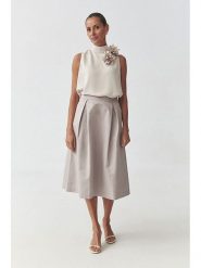 TATUUM Spódnica w kolorze błękitnym rozmiar: 40. Szare spódnice damskie TATUUM, bez wzorów, z bawełny, midi. Za 168.45 zł.