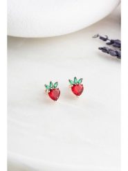 Lodie Silver Srebrne kolczyki-wkrętki z cyrkoniami rozmiar: onesize. Czerwone kolczyki damskie Lodie Silver, z cyrkonią, srebrne. Za 52.99 zł.