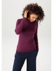 Aniston Koszulka w kolorze ciemnofioletowym rozmiar: 46. Różowe koszulki damskie Aniston, bez wzorów, bez kołnierzyka, bez ramiączek. Za 52.42 zł.