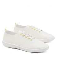 C'M Sneakersy w kolorze biało-żółtym rozmiar: 37. Białe obuwie sportowe damskie C'M, bez zapięcia. Za 83.22 zł.