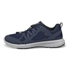 Buty do chodzenia damskie Ecco Terracruise Ll W Tex Gtx. Niebieskie obuwie sportowe damskie ECCO, z materiału, bez zapięcia, trekkingowe. Za 851.00 zł.