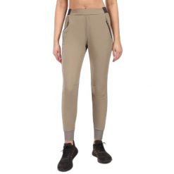 Damskie spodnie dresowe Kilpi Heyes. Brązowe spodnie sportowe damskie Kilpi, na lato, s, bez wzorów, z dresówki, na fitness i siłownię. Za 292.95 zł.