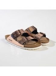 BACKSUN Klapki "Bali" w kolorze złotym rozmiar: 38. Żółte klapki damskie Backsun, bez wzorów, z otwartym noskiem, bez obcasa, bez zapięcia. Za 130.99 zł.