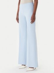 Rinascimento Spodnie palazzo CFC0127878003 Błękitny Wide Leg. Niebieskie spodnie materiałowe damskie Rinascimento, bez wzorów, z materiału. Za 429.99 zł.