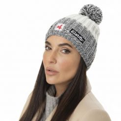 Czapka Eisbar Refocus Pompon MÜ SA. Szare czapki damskie Eisbär, bez wzorów, z wełny. Za 205.51 zł.