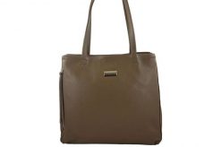 Shopperka skórzana BARBERINI'S c. beżowa 930-9. Brązowe shopper bag Barberinis, ze skóry, na ramię, duże, bez dodatków. Za 349.99 zł.