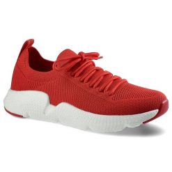 Czerwone Sneakersy Big Star Damskie Sportowe Buty. Czerwone obuwie sportowe damskie Big Star, do biegania. Za 159.00 zł.