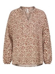 Eight2Nine Bluzka w kolorze beżowo-jasnobrązowym rozmiar: XL. Brązowe bluzki damskie Eight2Nine, xl, bez wzorów, bez kołnierzyka, bez ramiączek. Za 91.95 zł.