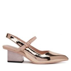 Czółenka United Nude. Brązowe czółenka damskie United Nude, bez wzorów, bez obcasa. Za 749.99 zł.