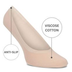 Skarpetki damskie Filippo, komfort noszenia styl basic 3pary, beżowe, SD-IN01. Brązowe skarpetki damskie Filippo, bez wzorów. Za 29.99 zł.