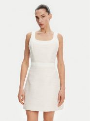 Guess Sukienka codzienna W5GK77 WH610 Écru Slim Fit. Sukienki damskie Guess, z aplikacjami, z syntetyku, bez ramiączek. Za 499.99 zł.
