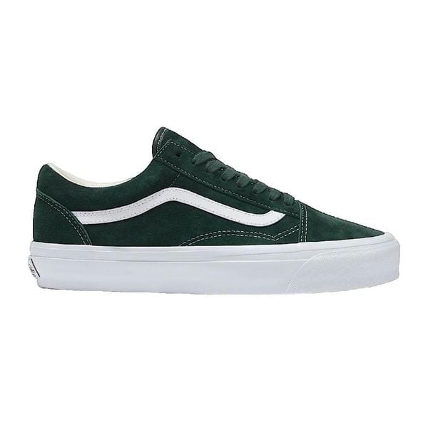 Buty Vans Old Skool LX zielone z zamszu. Zielone obuwie sportowe damskie Vans, z gumy, bez zapięcia, Vans Old Skool. Za 489.35 zł.