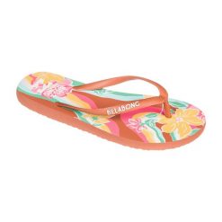 Japonki plażowe damskie Billabong Dama brick. Brązowe klapki damskie Billabong, bez wzorów, bez obcasa, bez zapięcia. Za 39.99 zł.