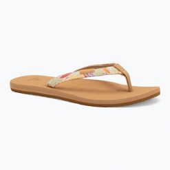Japonki damskie Rip Curl Freedom Bloom Open Toe. Brązowe klapki damskie Rip Curl, bez wzorów, ze skóry, z otwartym noskiem, bez obcasa, bez zapięcia. Za 109.99 zł.