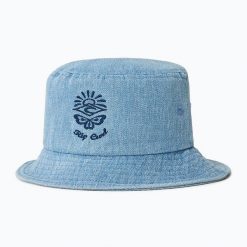 Kapelusz damski Rip Curl Mixed Short Brim Bucket. Niebieskie kapelusze damskie Rip Curl, bez wzorów, z bawełny, sportowe. Za 109.99 zł.