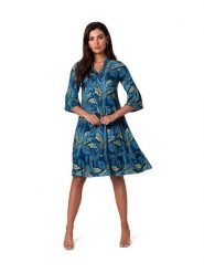 Be Wear Sukienka w kolorze turkusowym rozmiar: XXL. Niebieskie sukienki damskie Be Wear, bez wzorów, bez ramiączek. Za 122.67 zł.