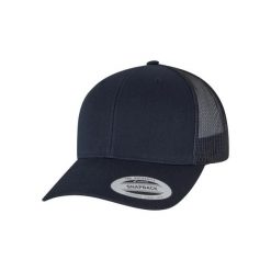 Czapka trucker Flexfit Retro. Niebieskie czapki damskie FLEXFIT, bez wzorów, z bawełny. Za 52.70 zł.
